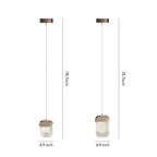 Contemporary Crystal Pendant Lighting Adjustable Ceiling Light