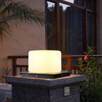 Waterproof Modern Outdoor Pillar Lights with PE Lampshade