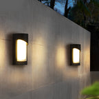 Black Outdoor Wall Light Modern Waterproof LED Light