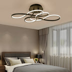 Curve Ceiling Light Simple Geometric Metal LED Light