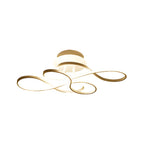 Curve Ceiling Light Simple Geometric Metal LED Light