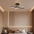 Curve Ceiling Light Simple Geometric Metal LED Light