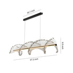 Spiral Pendant Lighting Modern Minimalist Linear Light