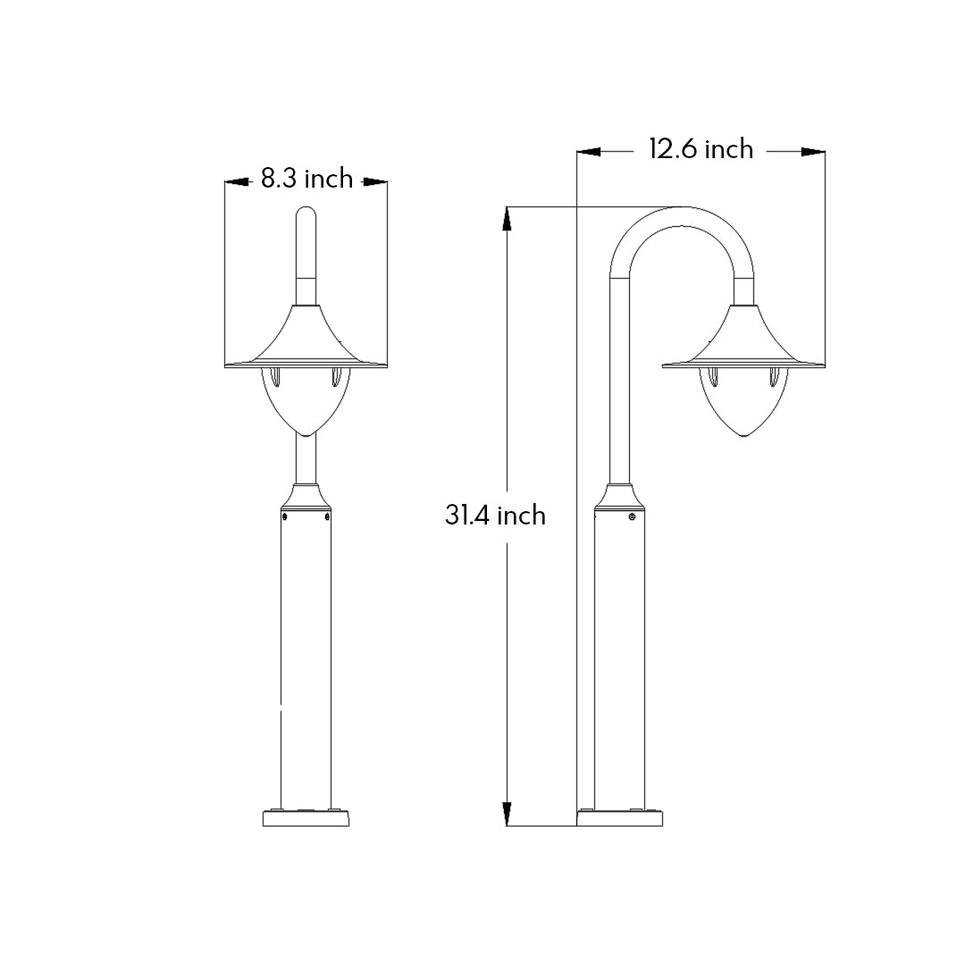 LED Garden Path Light Minimalist Elegance Style