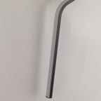 Modern Curved Wall Sconce Minimalist Black Aluminum Light