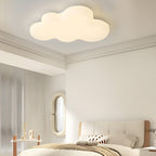 Ceiling Cloud Lights Modern Cartoon Off-White LED Flush Mount Light