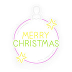 Cute Neon Balloon Luminous Merry Christmas Letter LED Neon Signs Lights