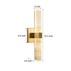 Cylinder Bubbles Crystal Shade LED up down Lighting Modern Wall Lamp