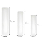 Cylinder PE LED Outdoor Floor Lamp with Remote, Color Changing RGB