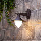 LED Vintage Outdoor Wall Light Brown