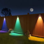 Solar-Powered outdoor square wall lights Waterproof Multi-Color Ambient