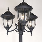 Three-Head Street Lamp Post Lights Waterproof Aluminum European-Style