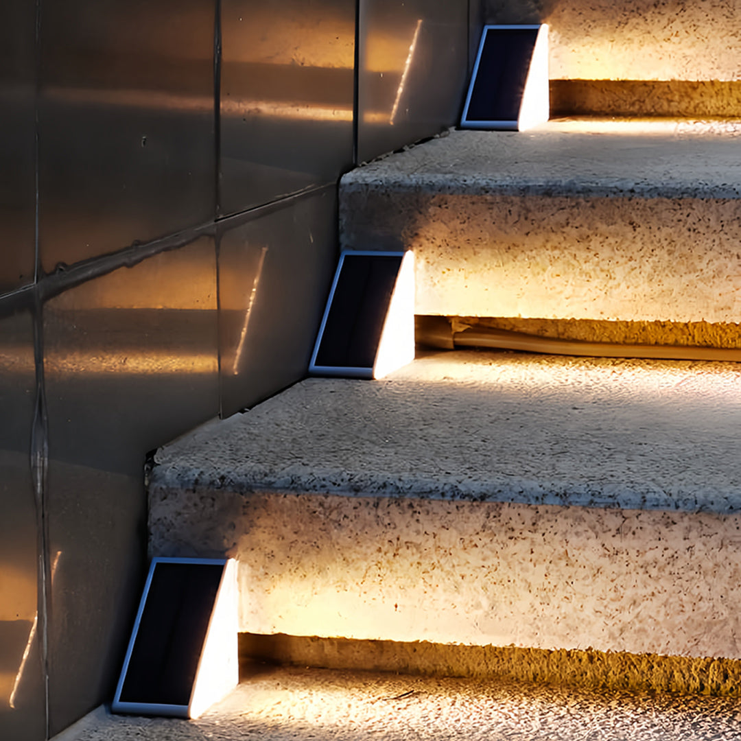 Outdoor Solar Step Lights Automatically Waterproof RGB Deck Light