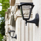 Outdoor Wall Lighting Black Waterproof Solar Lamp