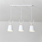 3 Light Antler Design LED Country Chandeliers Hanging Ceiling Lights