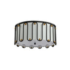 Drum Ceiling Light Flush Mount American Vintage Round Unique Lights