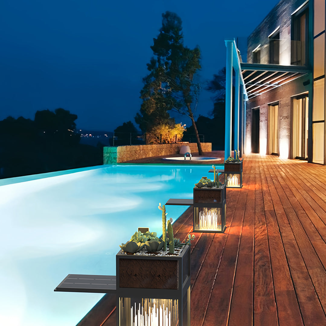 Decorative Bollards with Lights Outdoor Waterproof Lamp