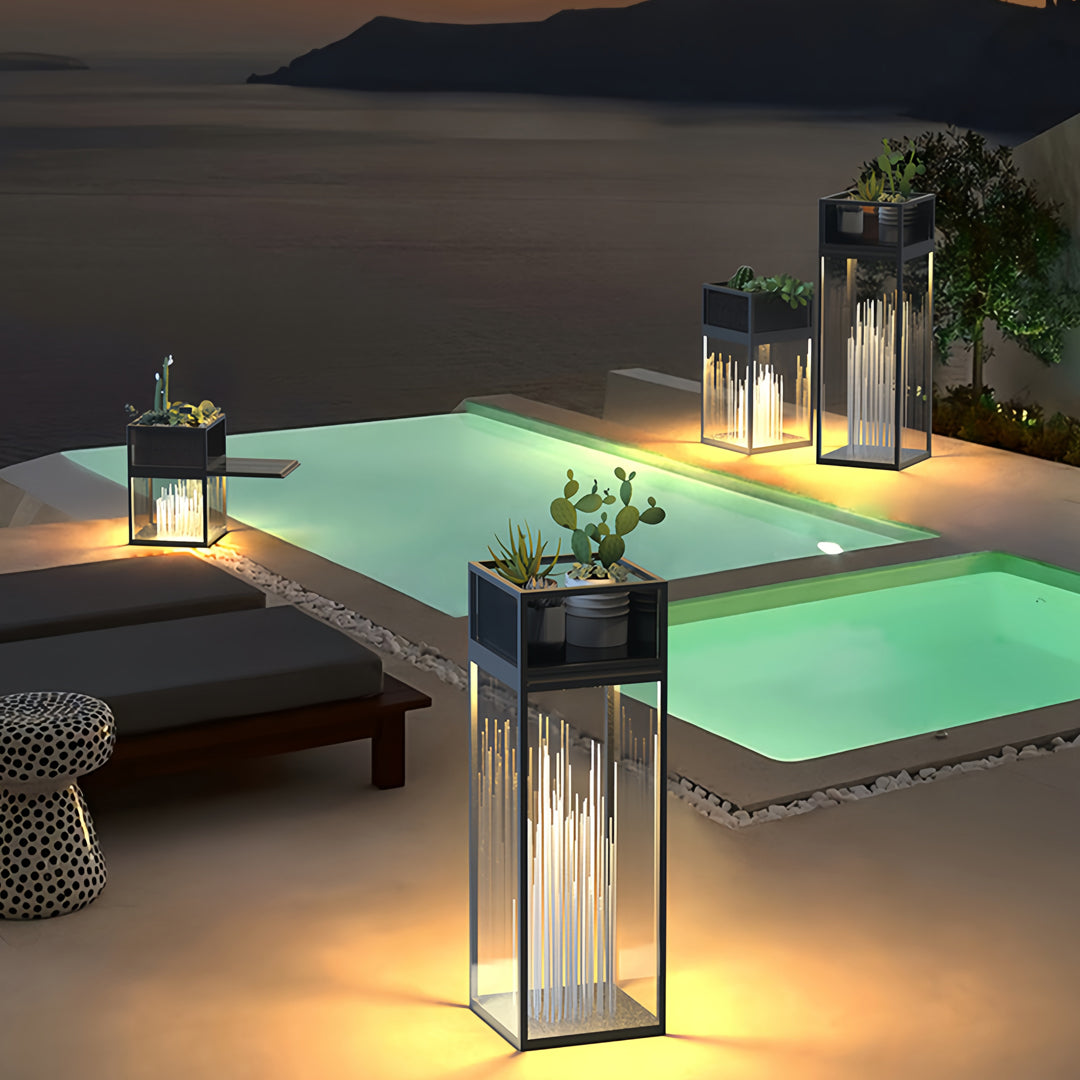 Decorative Bollards with Lights Outdoor Waterproof Lamp