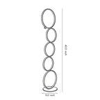 Decorative Floor Lamps Five-Ring Layered Art Floor Lamp