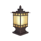 Metal Post Lights Waterproof LED Outdoor Vintage Garden Pillar Light