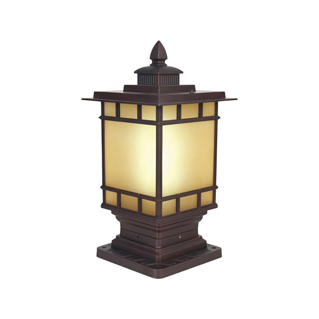 Metal Post Lights Waterproof LED Outdoor Vintage Garden Pillar Light