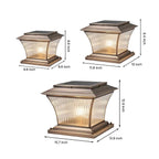 Waterproof Copper Outdoor Pillar Light European style