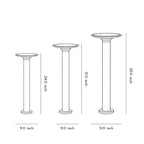 Decorative Solar Path Lights Modern Black Garden Light