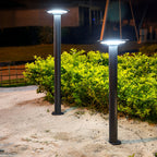 Decorative Solar Path Lights Modern Black Garden Light