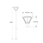 Minimalist 10 feet LED Outdoor Lamp Post Lights Modern