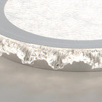 White Round LED Ceiling Light French Full Spectrum Ultra-Thin Flush Mount Light