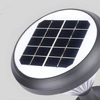 Deluxe Black Solar LED Garden Pathway Lights - Diamond Trim Design 27.6-Inch