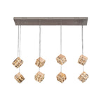 Chandelier with Crystals Rubik's Cube Luxury Ceiling Light