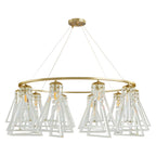 Contemporary Crystal Chandelier Minimalist Ceiling Light
