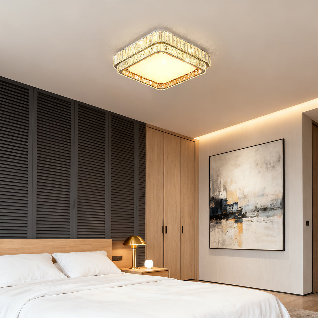 Contemporary Flush Mount Lighting Full-Spectrum Eye-Care Lamp