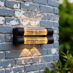 Crystal Wall Sconce Light Fixture Luxury Waterproof LED Lamp