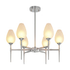 Glass Modern Chandelier Luxury Brass Minimalist Ceiling Light