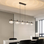 Linear Glass Chandelier Modern Minimalist