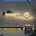 Outdoor Wall Lights Retro Tree Landscape Waterproof LED Wall Sconce