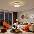 LED Flush Mounted Ceiling Lights Luxury Crystal Lamp