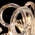 Art Glass Chandeliers French Elegant Hardware Ceiling Lights