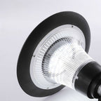 Outdoor Solar Wall Sconce Black Waterproof Metal Light