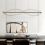 Spiral Pendant Lighting Modern Minimalist Linear Light