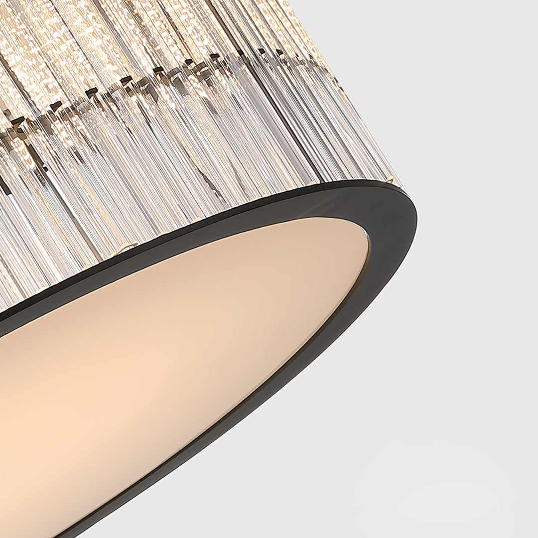 Modern Minimalist Crystal Flush Mount