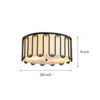 Drum Ceiling Light Flush Mount American Vintage Round Unique Lights