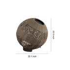 Outdoor Globe Lantern with a Stylish Woven Texture Chic Outdoor Lights