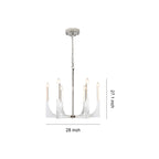 Retro Chandeliers Sleek Luxury Transparent American Ceiling Light