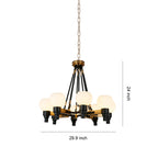 8 light chandeliers Vintage Artistic Bean Globe Ball Ceiling Light