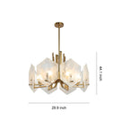 Gold Geometric Chandelier Vintage Artistic Stunning Ceiling Light