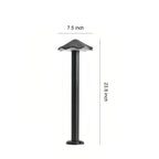 Metal Pathway Lights Stylish Industrial Umbrella Shape Lawn Lights