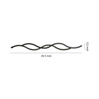 Bedside Wall Light Modern with a Unique Wavy Finish Sleek Lamp